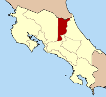 Heredia, Costa Rica map